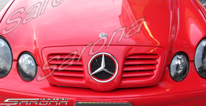 Custom Mercedes CLK  Coupe & Convertible Grill (1998 - 2002) - $290.00 (Manufacturer Sarona, Part #MB-004-GR)